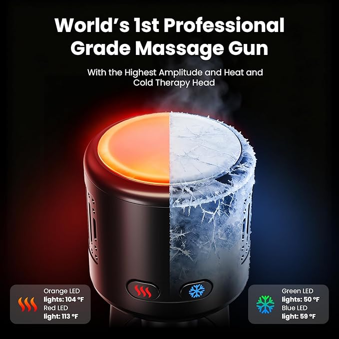 BOB AND BRAD D6 Pro Max+ Massage Gun with Heat and Cold